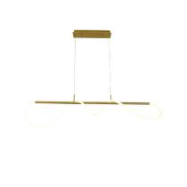 Plafon LED Taschibra Organic 250 28W 3000K Ouro Fosco