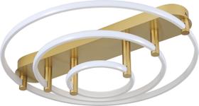 Plafon listo led redondo ø60cm/40cm/20cm branco e dourado