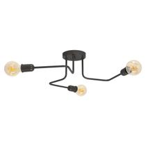 Plafon Luminalux Assimétrico 3 Braços Phoenix Moderno Aranha