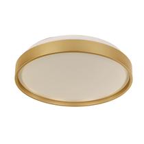 Plafon Luminária LED Sobrepor Redondo 30W Chass Dourado 38cm Bivolt 3 Cores Ajustáveis 3000K 4000K 6500K