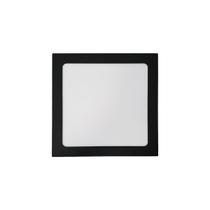 Plafon Luminária Painel Led 24W Embutir Quadrado 30cm Preto