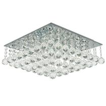 Plafon Lumix LN146 50cm Quadrado Transparente G9 Plafon Lumix LN146 50cm Quadrado Transparente G9