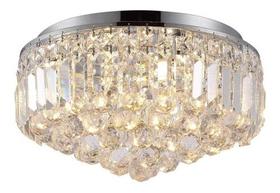 Plafon Lustre Cristal Bella Iluminação Kri 40cm P/ 5 Lampadas G9 Hu1103 St1324 Cor Cromado Bivolt 127v e 220v Decorativo Plafon Lustre Cristal Bella Iluminação Kri 40cm P/ 5 Lampadas G9 Hu1103 St1324 Cor Cromado Bivolt 127v e 220v Decorativo