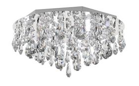 Plafon Lustre De Cristal 40Cm De Estar Mesa Jantar Living