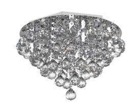 Plafon Lustre De Cristal 40Cm Estar Jantar Living