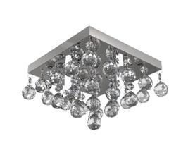 Plafon Lustre de Cristal Legitimo 21cm Quarto Sala Hall Entrada Sacada Corredor Decoração