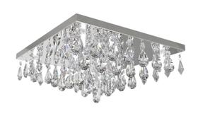 Plafon Lustre de Cristal Legitimo 42cm Sala de estar Mesa Jantar Quarto Living Ático