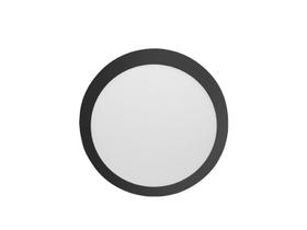 Plafon LYS Redondo Sobrepor ABS Preto Autovolt Taschibra