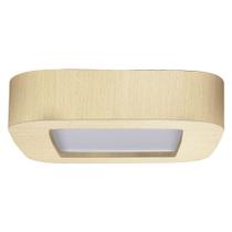 Plafon Madeira Led Arredondado 18W Bivolt Marfim Plafon Madeira Led Arredondado 18W Bivolt Marfim