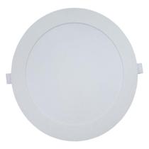 Plafon Modaza Polipropileno de Embutir Redondo, 18W, Branco