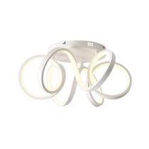 Plafon Moderno Branco 50cm Led 55W 3 em 1 Bivolt