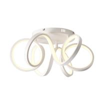 Plafon Moderno Branco 50cm Led 55W 3 em 1 Bivolt