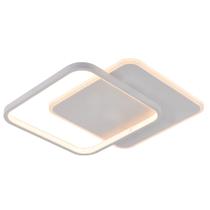 Plafon Moderno Branco 54cm Led 43W 3 em 1 Bivolt 15702-PL