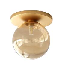 Plafon Moderno Dourado Globo de Vidro Sala Corredor Lavabo Plafon Moderno Dourado Globo de Vidro Sala Corredor Lavabo