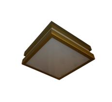 Plafon Moderno Modular 35cm Dourado Para Sala Mesa Cozinha Quarto Escritório