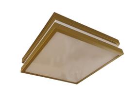 Plafon Moderno Modular 50cm Dourado Para Sala Mesa Cozinha Quarto Escritório Plafon Moderno Modular 50cm Dourado Para Sala Mesa Cozinha Quarto Escritório