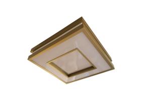 Plafon Moderno Modular 50cm Dourado Sala Mesa Quarto Cozinha