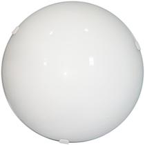 Plafon Moderno Solaris Vidro Curvo Leitoso Brilhante 250mm Plafon Moderno Solaris Vidro Curvo Leitoso Brilhante 250mm