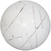 Plafon Moderno Solaris Vidro Curvo Tema Lapis 300mm