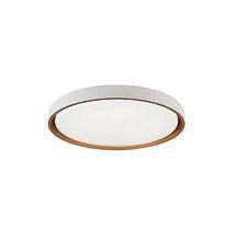 Plafon montana branco e branco 41cm redondo 3000k e 6000k 24w 4000k 48w hevvy ly8762mbcbc