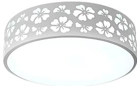 Plafon New Flowers De Led Bronzearte Branco 66w 6000k 58cm