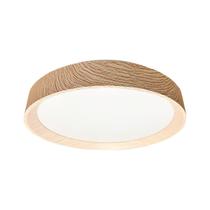 Plafon New Space Led Multicor 32W Ø38cm Preto / Madeira / Branco