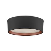 Plafon Newline Circle Sn10152 E27 Bivolt Preto / Cobre