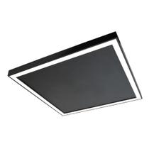 Plafon Newline Fit Edge Pl0124 32W 62Cm Bivolt Preto 3000K Luz Amarela Plafon Newline Fit Edge Pl0124 32W 62Cm Bivolt Preto 3000K Luz Amarela