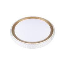 Plafon Nordecor Kenle 2665 Redondo Led Bivolt Dourado Fosco
