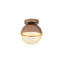 Plafon Nordecor Rezi 2930 18Cm Led Bivolt Cobre / Dourado Brilho Plafon Nordecor Rezi 2930 18Cm Led Bivolt Cobre / Dourado Brilho