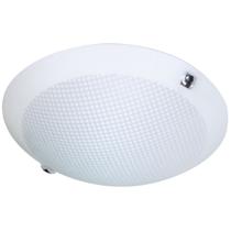 Plafon nuvem vidro fosco 35cm 2 lamp. e-27 max 60w branco redondo