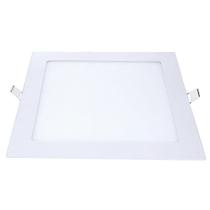 Plafon Painel Avant Led 29 cm Alumínio Quadrado Embutir, 3K, 24W, 1680 Lúmens