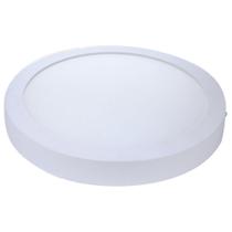 Plafon Painel Avant Led 29cm Alumínio Redondo Sobrepor 1680 Lúmens 6,5K 24W Bivolt