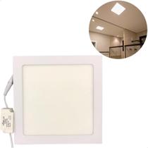 Plafon Painel De Led Light Embutir 18w 6000k Original Nobre