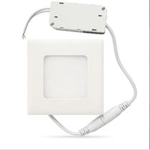 Plafon Painel de LED QUADRADO 12cm de diâmetro Bivolt 6W 6500k Plafon Painel de LED QUADRADO 12cm de diâmetro Bivolt 6W 6500k