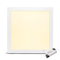 Plafon Painel Led 25w 24w Embutir Quadrado - Branco Quente