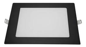 Plafon Painel Led Preto 12w Quadrado 17x17 Branco Fio 6500k Bivolt Startec