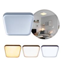 Plafon Painel LED Sobrepor 24W Toronto Multicor 180 Quadrado Branco c/ Branco Hevvy ST3110