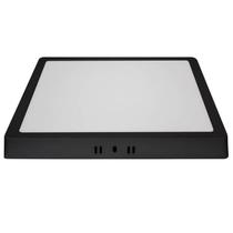Plafon Painel Led Sobrepor Quadrado Preto 24w 30x30 6500k Plafon Painel Led Sobrepor Quadrado Preto 24w 30x30 6500k