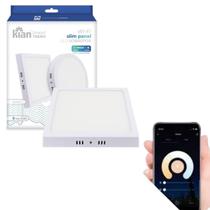 Plafon Painel Quadrado Sobrepor 18W Inteligente Smart Wi-Fi - Kian Plafon Painel Quadrado Sobrepor 18W Inteligente Smart Wi-Fi - Kian