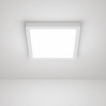 Plafon Painel Sobrepor Led 18W Quadrado Branco Frio 6500K