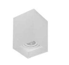 Plafon par20 quadrado branco em abs 10,5x10,5x15cm