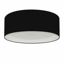 Plafon Para Banheiro Cilíndrico SB-3008 Cúpula Cor Preto Branco