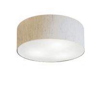 Plafon Para Banheiro Cilíndrico SB-3046 Cúpula Cor Linho Bege Plafon Para Banheiro Cilíndrico SB-3046 Cúpula Cor Linho Bege
