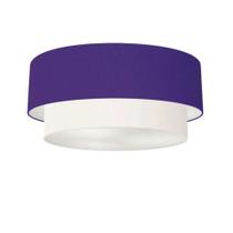 Plafon Para Banheiro Cilíndrico SB-3063 Cúpula Cor Roxo Branco