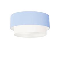 Plafon Para Corredor Cilíndrico SC-3017 Cúpula Cor Azul Bebê Branco