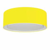 Plafon Para Corredor Cilíndrico SC-3037 Cúpula Cor Amarelo