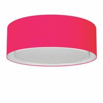 Plafon Para Dormitório Cilíndrico SD-3038 Cúpula Cor Rosa Pink