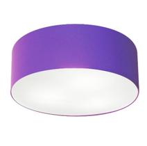 Plafon Para Quarto Cilíndrico SQ-3006 Cúpula Cor Roxo