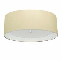 Plafon Para Quarto Cilíndrico SQ-3008 Cúpula Cor Algodão Crú Branco